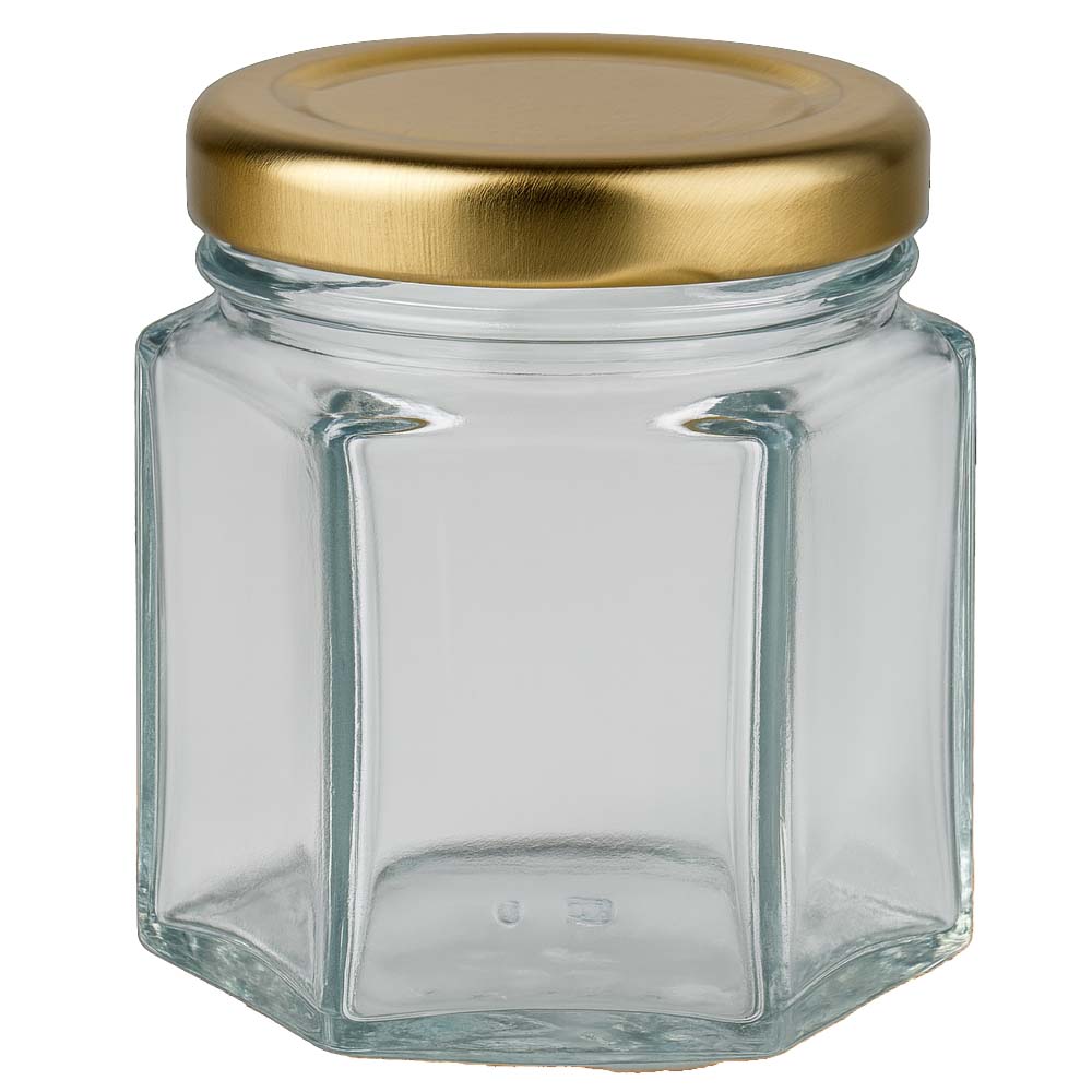 Honingpot 60 g met gouden deksel BasicSeal UNiTWIST