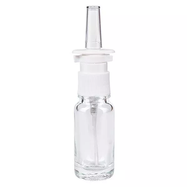 Helder glazen flessen 10ml met neusverstuiver