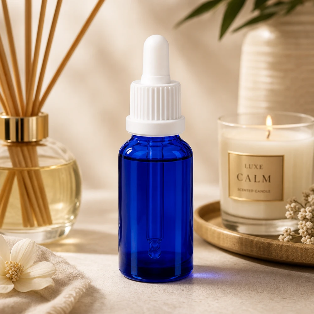20 ml glazen BlueLine fles met lekvrije pipetdop voor steriele toepassingen