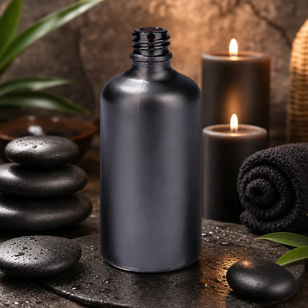 100 ml apothekersfles BlackLine UT18/100 UNiTWIST gemaakt van robuust violet glas voor duurzaamheid