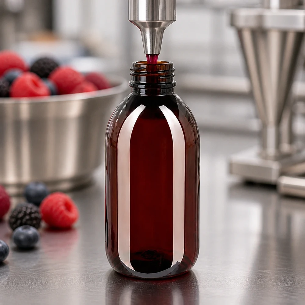 50 ml PET medicijnfles met verstuiver zwart GCMI 28/410 incl. dop transparant, standaard PET-fles van 250 ml met smalle hals en OV-sluiting voor vruchtensiroop en extracten
