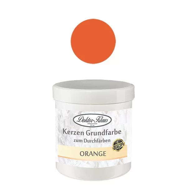 Doktor-Klaus kaarsenbasiskleur oranje, 7 g, in pot