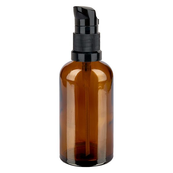 100ml pompflacon zwart STD BrownLine UT18/100