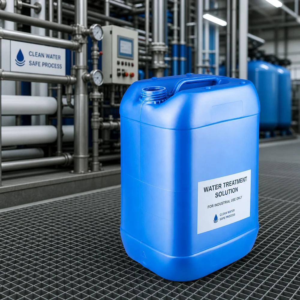 Canister 25 liter blauw zonder sluiting Stapelbare blauwe jerrycan van 25 liter zonder schroefdop voor vloeibare chemicaliën