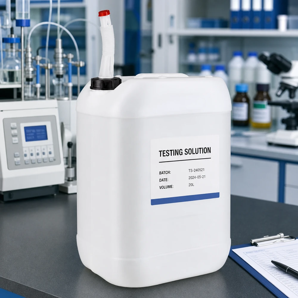 Stevige kunststof emmer van 25 liter met zwenkbare uitloop voor schoonmaakmiddelen