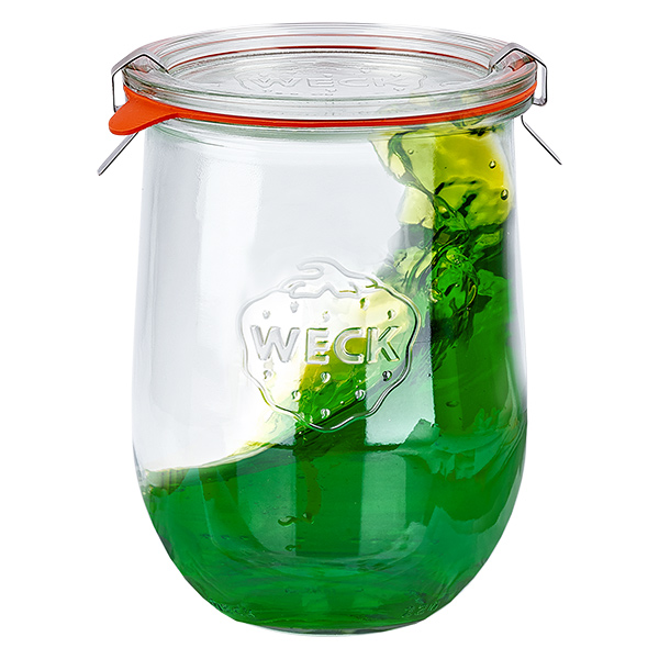 Set van 18 Weck potten 1062ml tulp potten, 1 liter bekers Set van 18 Weck potten 1062ml tulp potten, 1 liter bekers