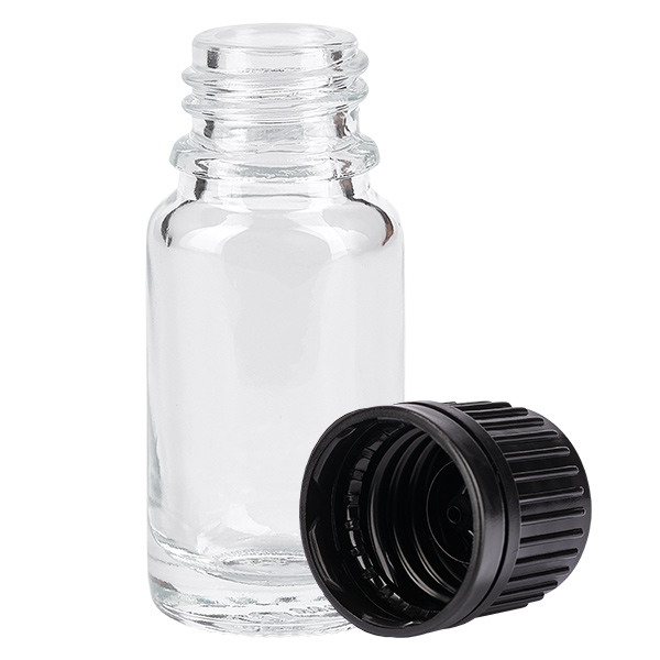 10ml fles 11mm SV zwart OV ClearLine UT18/10 10ml fles 11mm SV zwart OV ClearLine UT18/10
