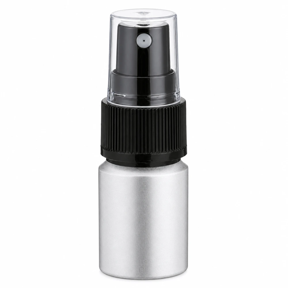 Hoogwaardige spuitfles van gebeitst aluminium 10ml voor etherische oliën