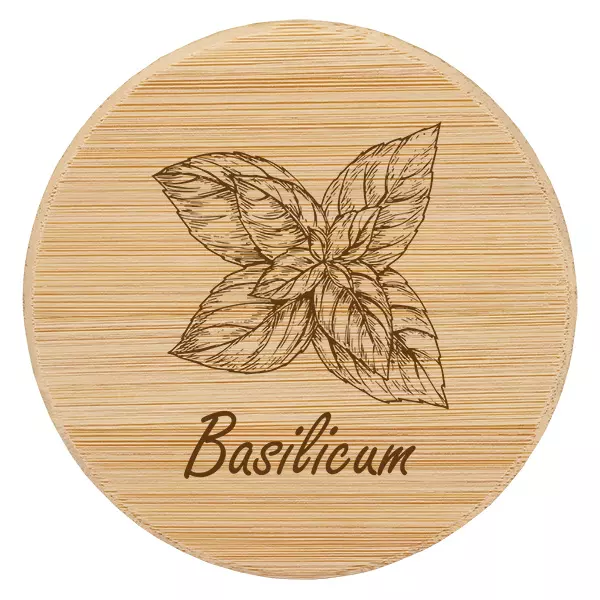 Houten deksel "Basilicum" voor WECK RR60 Houten deksel "Basilicum" voor WECK RR60