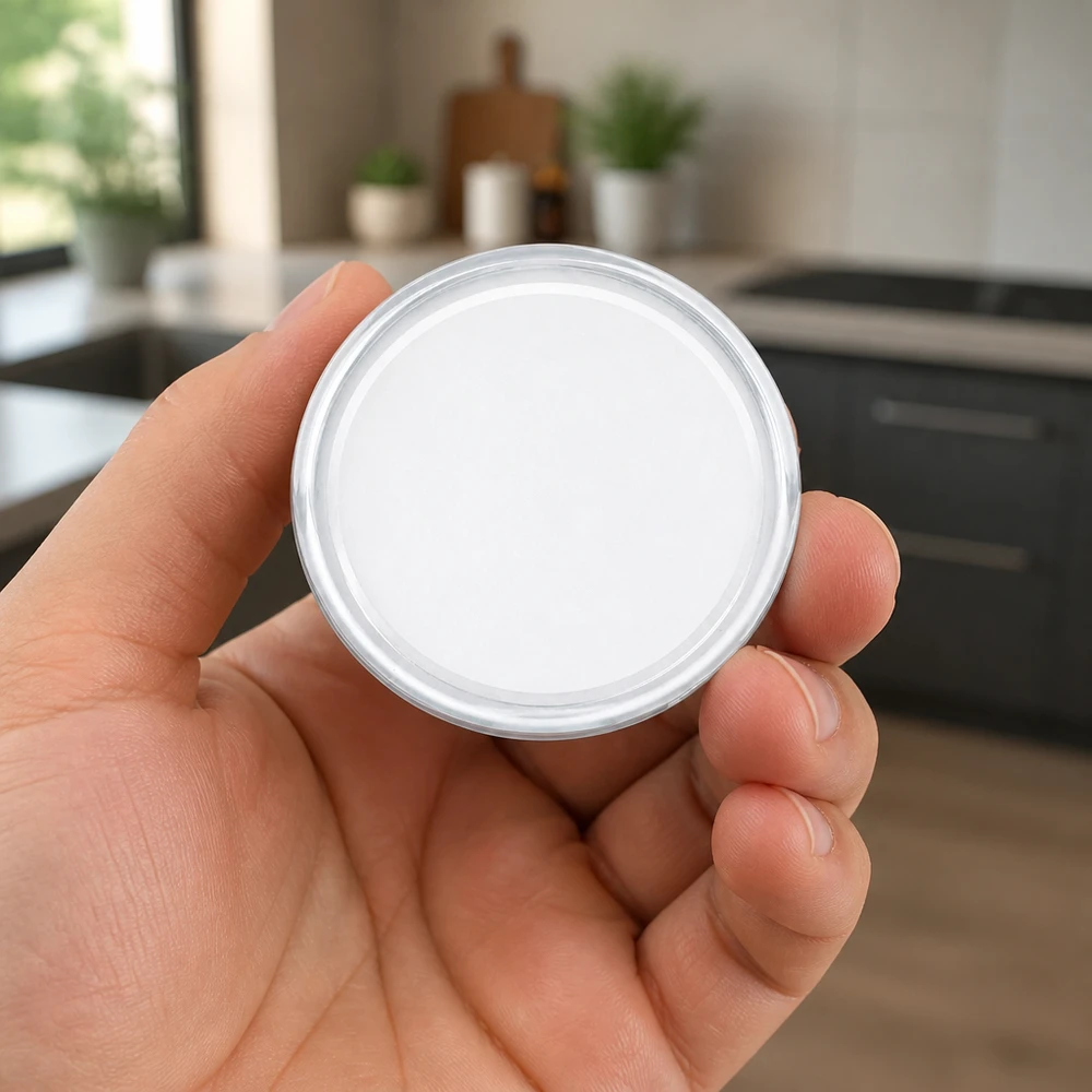 58 mm BasicSeal-deksel, wit (TO58) UNiTWIST BasicSeal-deksel, wit, TO58 UniTwist 58 mm, afsluitdeksel voor voorraadpotten
