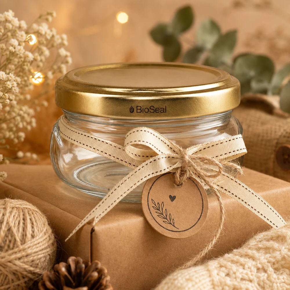 120ml terrine met BioSeal deksel goud UNiTWIST 120ml terrine met BioSeal deksel goud UNiTWIST