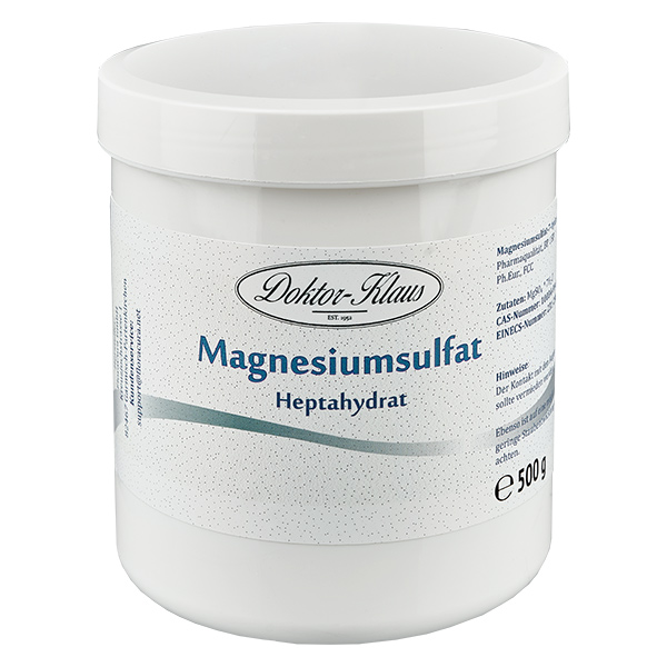 500 g Doktor-Klaus magnesiumsulfaat 7-hydraat 500 g Doktor-Klaus magnesiumsulfaat 7-hydraat