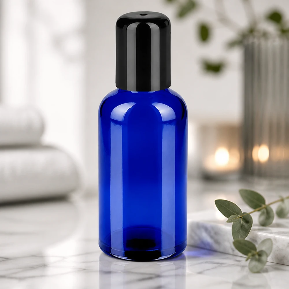 50 ml rolfles STD BlueLine UT18/50 voor gelijkmatige verdeling van serums en oliën