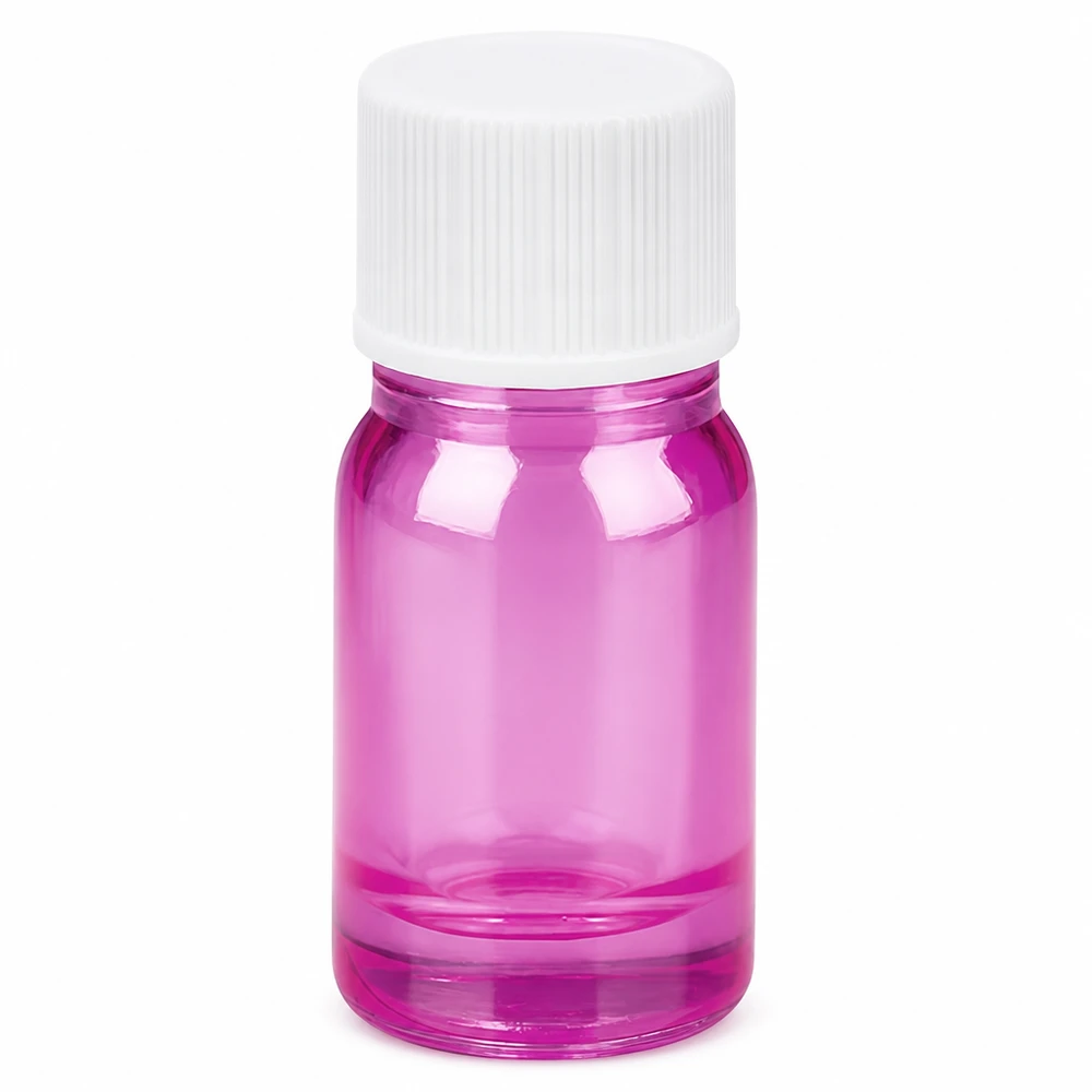 PurpleLine glazen flesje 5ml in elegant violet ontwerp voor laboratorium en cosmetica-industrie