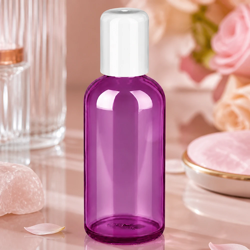 Professionele 100ml roll-on fles met witte dop voor aromatherapie en wellness