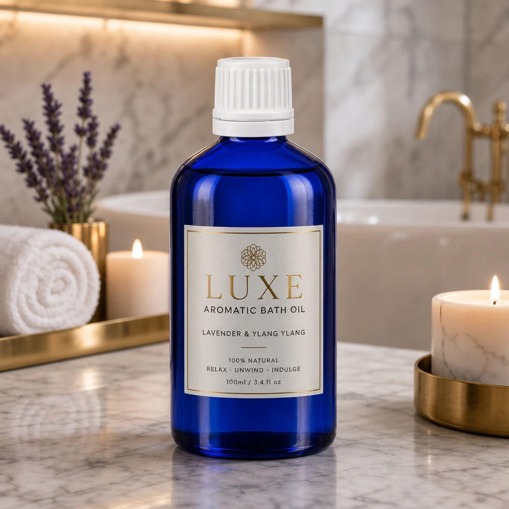 Blauwe glazen flessen 20ml met wit druppelsluiting kinderslot St Kobaltblauwe apothekersfles met UV-bescherming en druppelaar voor aromatherapie en wellnessproducten