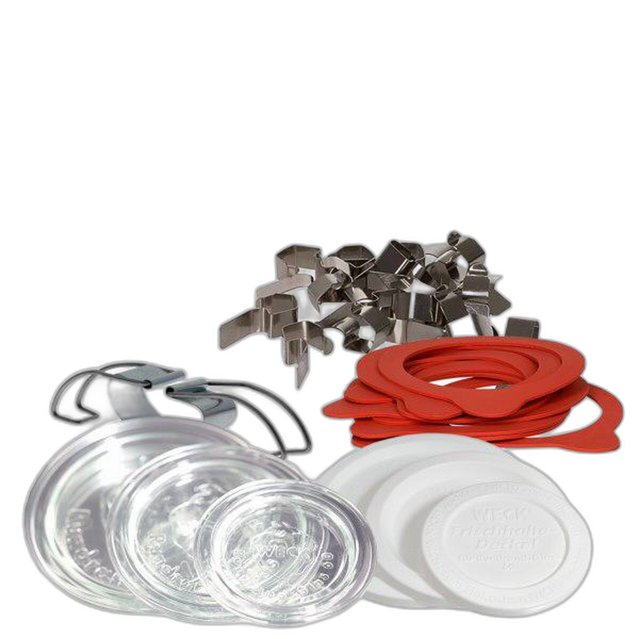 WECK klemmen, rubbers, potdeksels, vershouddeksels