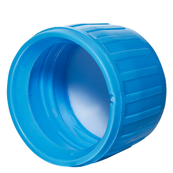 Schroefdop blauw met verzegelring PP28 ApoGlas Schroefdop blauw met verzegelring PP28 ApoGlas