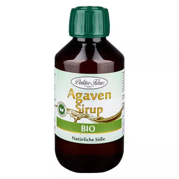 200 ml biologische agavesiroop in bruine PET fles