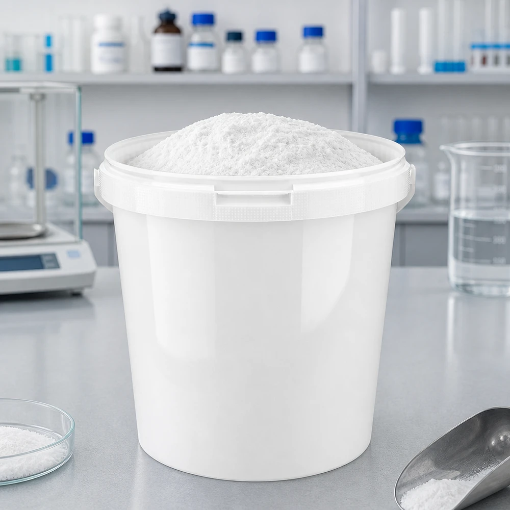 10,7 liter witte emmer zonder deksel Lichte witte kunststof emmer van 10,7 l, gemaakt van PP, met een conische vorm en een stapelrand