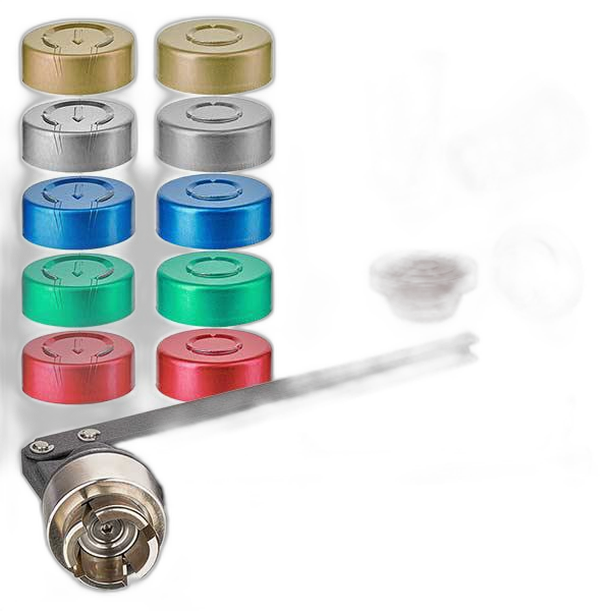 Doppen voor injectieflessen (20mm opening)
