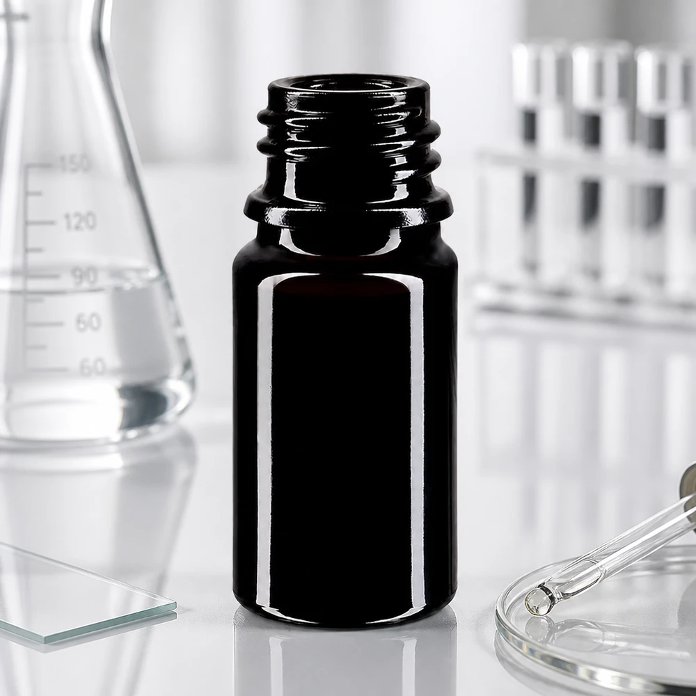 Violetglas fles 5ml DIN 18 (Mironglas) Lichtbeschermd violet glazen druppelflesje Orion 5ml behoudt optimaal de kwaliteit van het werkzame bestanddeel