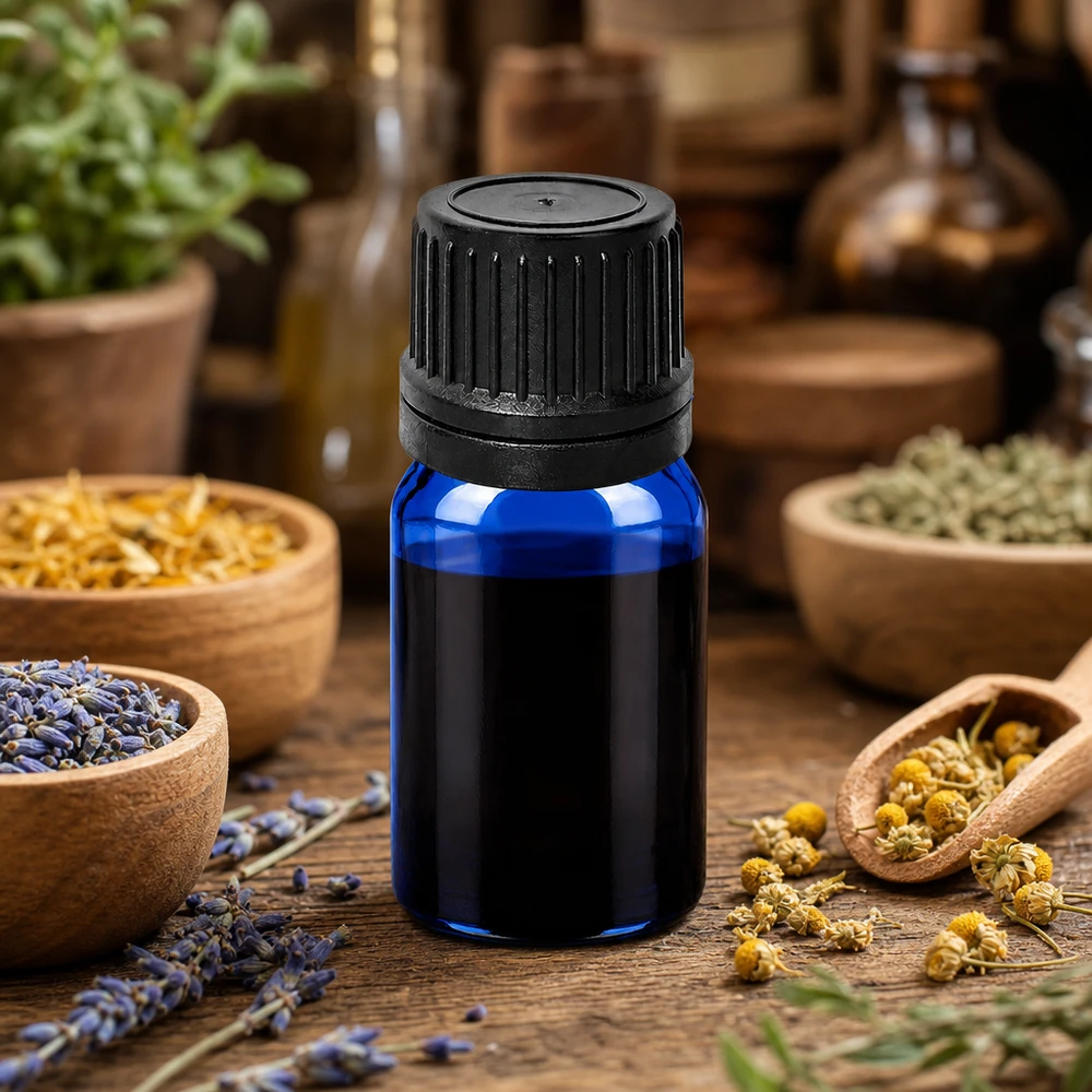 Apothekersflesje 5ml van getint glas beschermt lichtgevoelige stoffen tegen UV-straling