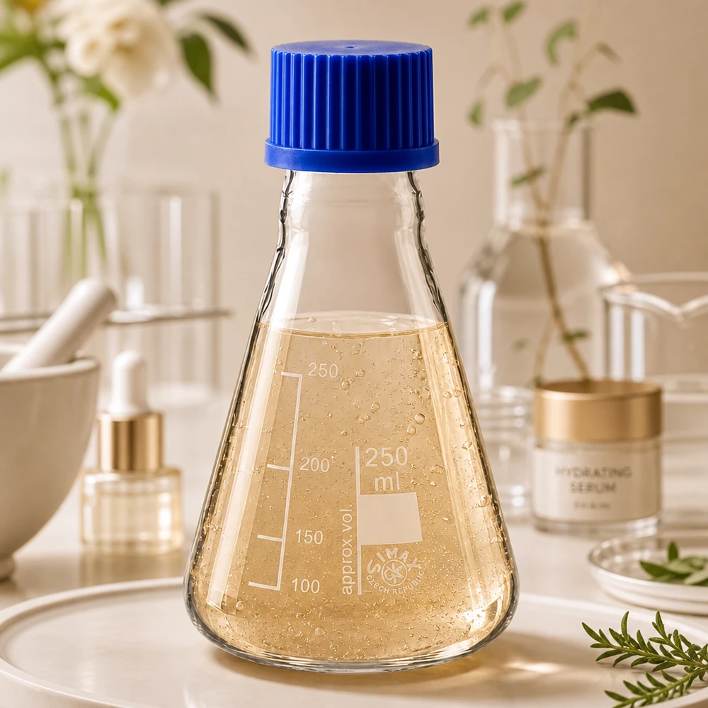 Erlenmeyer 250ml glas met nauwe hals borosilicaat met schroefdraad en sluiting Wetenschappelijke maatkolf 250ml van helder glas met nauwkeurige volumeverdeling
