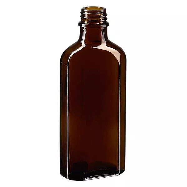 100 ml bruine meplatfles met DIN 22 monding