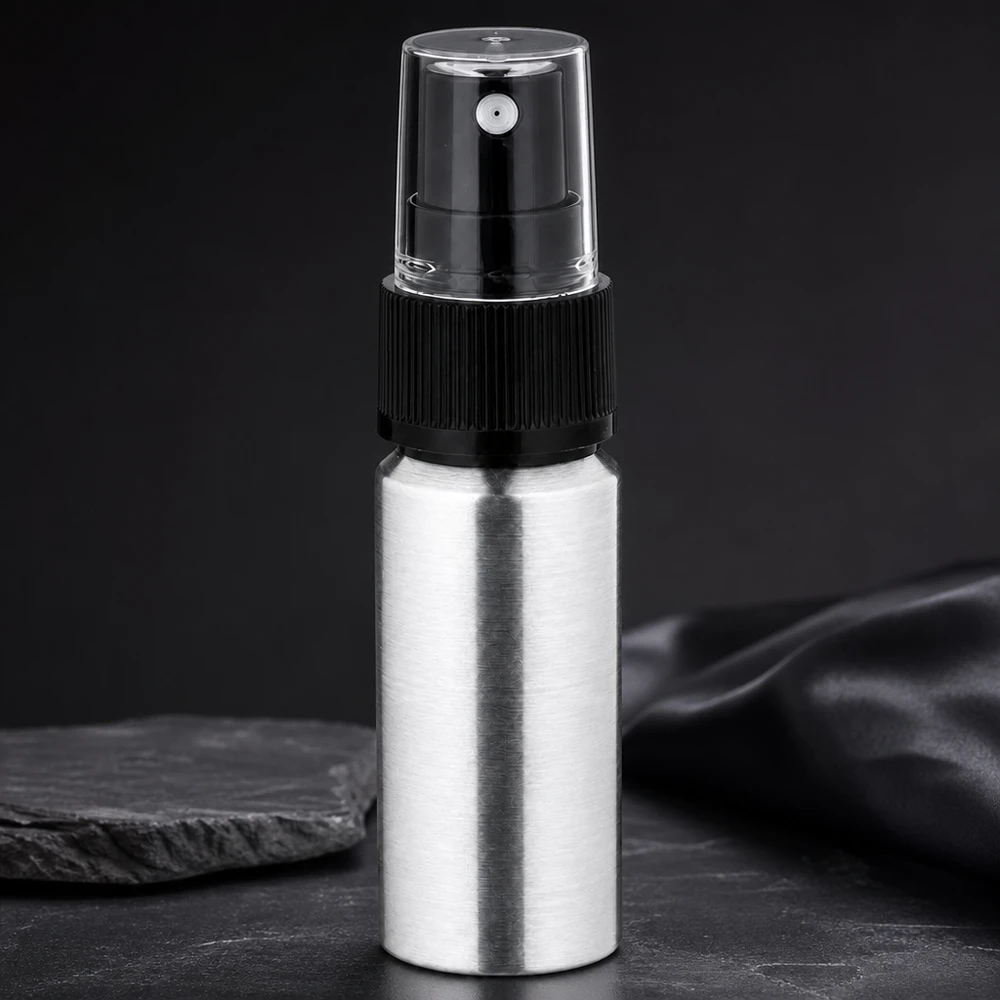 Navulbare aluminium fles van 20 ml met duurzame verstuiver voor dagelijks gebruik