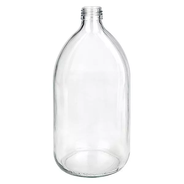 1000ml Euro-medicijnfles helder glas