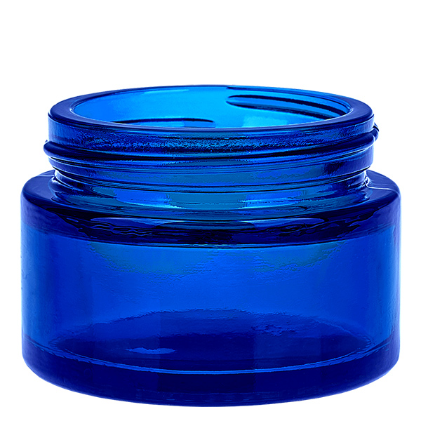 Glazen pot 30ml blauw met inlay deksel UNiTWIST Glazen pot 30ml blauw met inlay deksel UNiTWIST