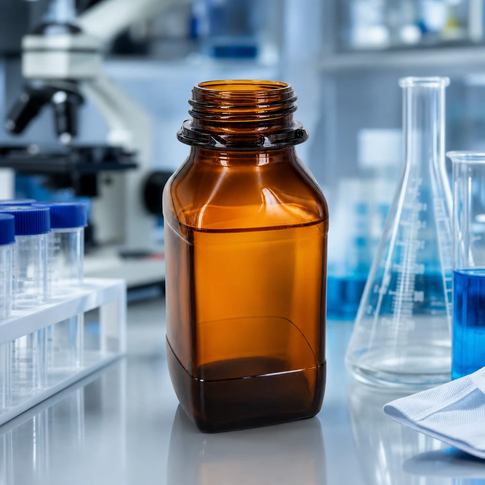 Professionele 500ml chemische fles voor laboratoriumomgevingen met nauwkeurige dosering en opslag