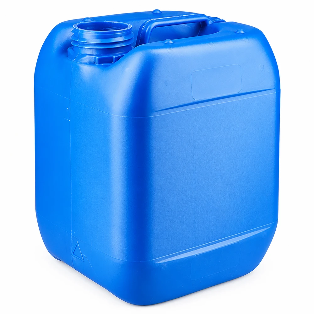 Kleine blauwe opslagkan van 5 liter met schroefdop en handvat
