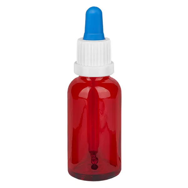30ml pipetfles wit/blauw OV RedLine UT18/30