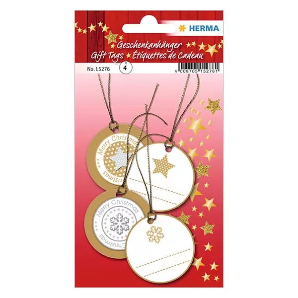 Hanger "Sterren" (4 stuks) met 3D glitter Hanger "Sterren" (4 stuks) met 3D glitter