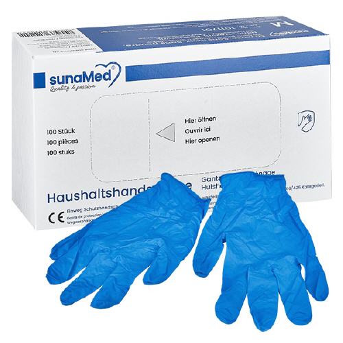 Doos van 100 SunaMed wegwerphandschoenen maat M Doos van 100 SunaMed wegwerphandschoenen maat M