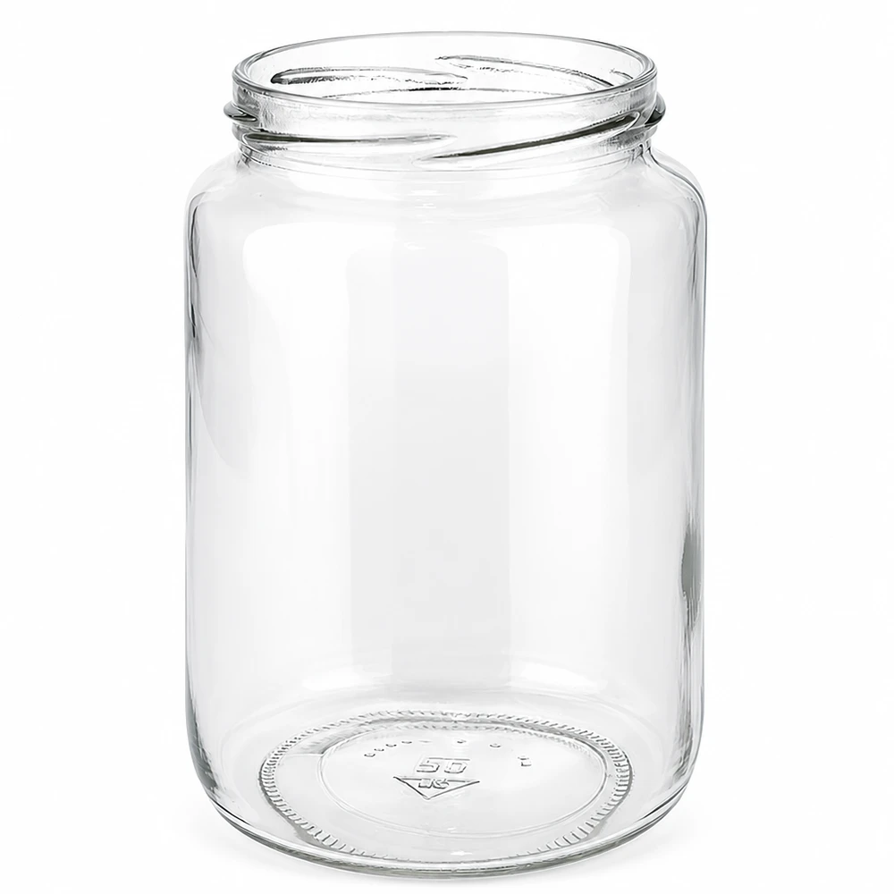 795ml rond glas zonder deksel (TO82) UNiTWIST UNiTWIST Runda795 glazen pot van 795 ml met stevige bodem en luchtdichte sluiting