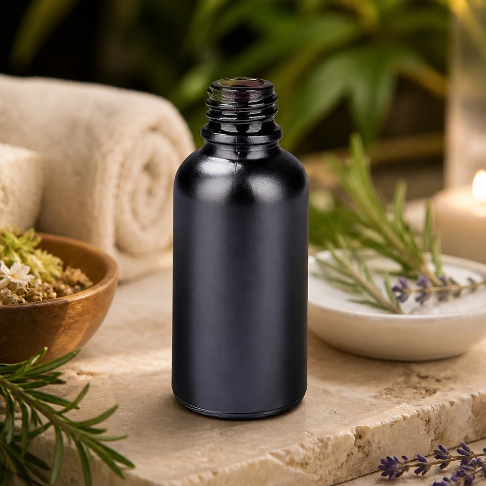 Professionele 30ml apothekersfles BlackLine met kindveilige UT18/30 UNiTWIST stop