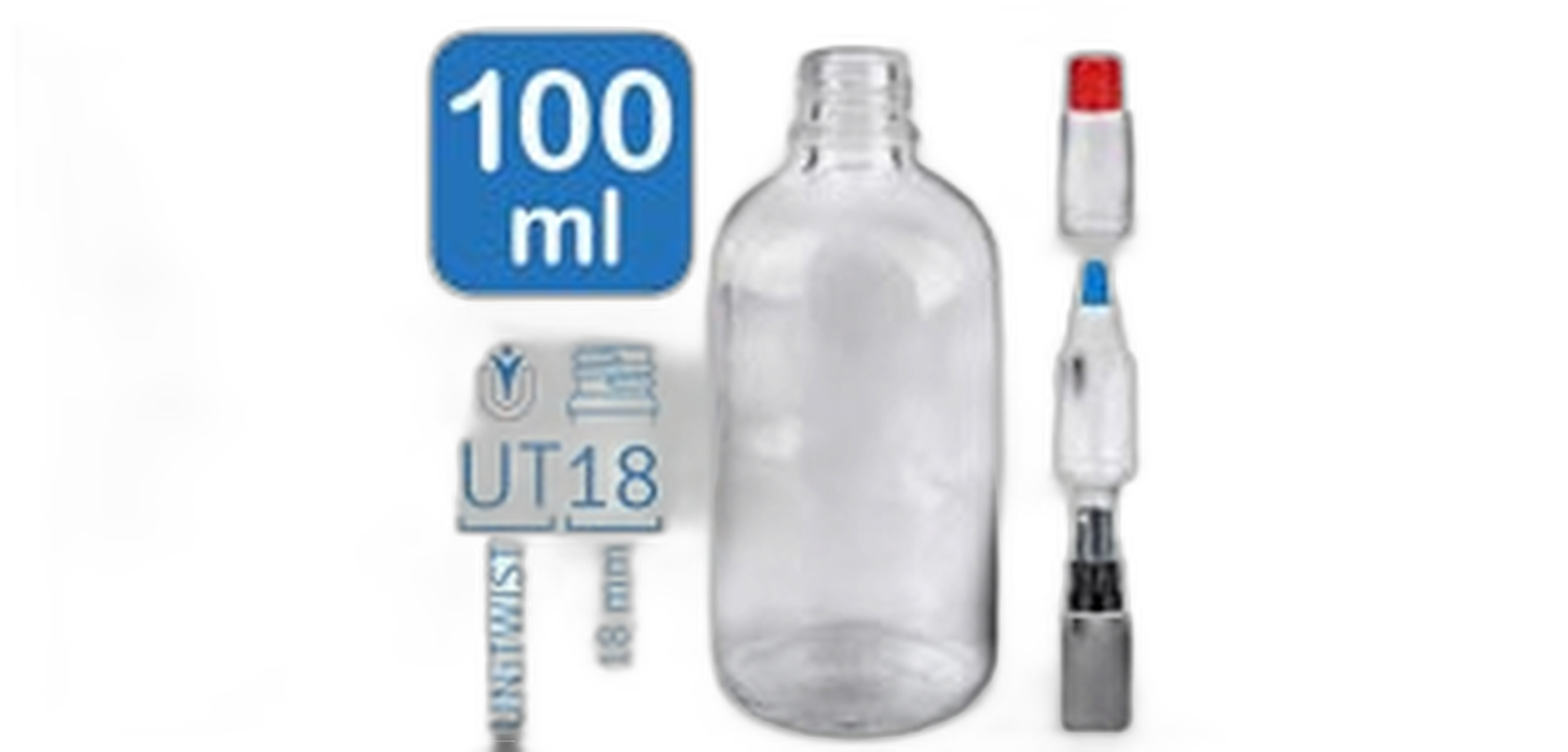 100 ml ClearLine-apothekersflesjes UT18