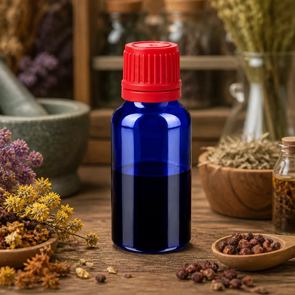 20ml compacte glazen fles 11mm SV rood ideaal voor mobiele toepassingen en op reis