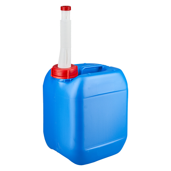 Canister 5 liter blauw met flexibele uitloop