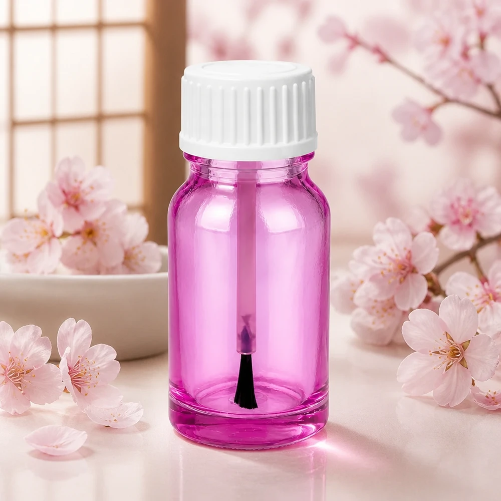10ml penseelflesje wit standaard PurpleLine UT18/10 Elegante penseelfles 10ml wit STD PurpleLine UT18/10 met stijlvol ontwerp voor schoonheidsinstituten