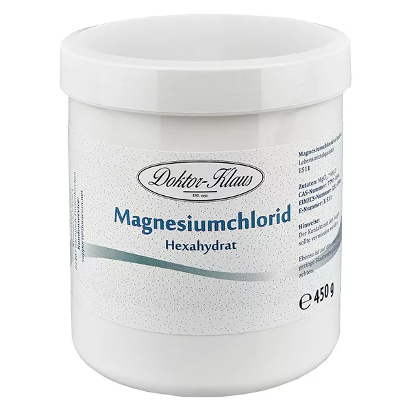 450 g Doktor-Klaus magnesiumchloride-6-hydraat E511 450 g Doktor-Klaus magnesiumchloride-6-hydraat E511