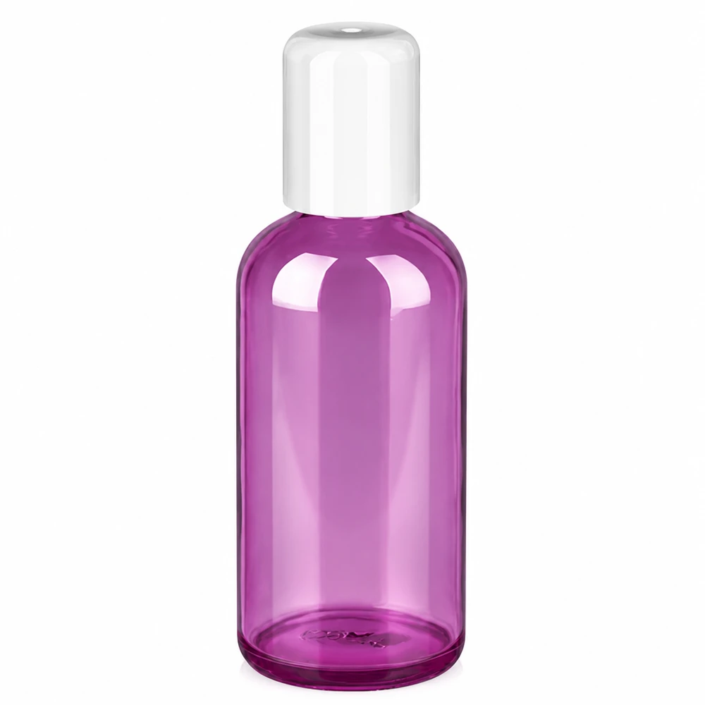 Hoogwaardige violet glazen roller 100ml voor precieze productverdeling