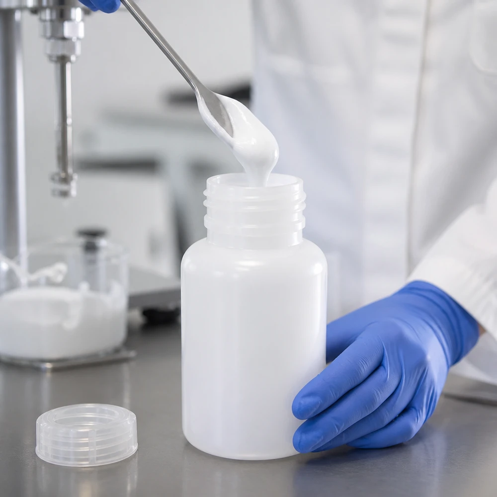 Wijde hals laboratoriumfles 250ml met sluiting 250ml Weithalsflasche aus lebensmittelechtem HDPE Kunststoff für viskose Laborstoffe
