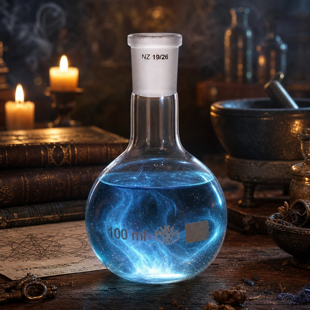 Precisielaboratoriumkolf 100 ml van speciaal transparant glas - ideaal voor analytisch werk