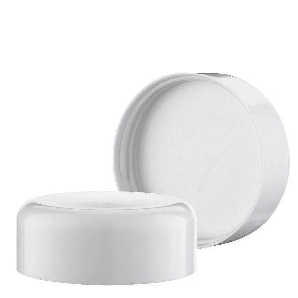 Schroefdop wit voor blauwe glazen pot 50ml