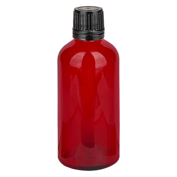 100 ml druppelfles 1 mm met garantiesluiting (OV) RedL. UT18/30 UNiTWIST 100 ml druppelfles 1 mm met garantiesluiting (OV) RedL. UT18/30 UNiTWIST