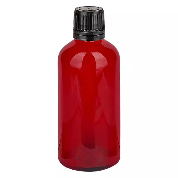 100 ml druppelfles 1 mm met garantiesluiting (OV) RedL. UT18/30 UNiTWIST 100 ml druppelfles 1 mm met garantiesluiting (OV) RedL. UT18/30 UNiTWIST